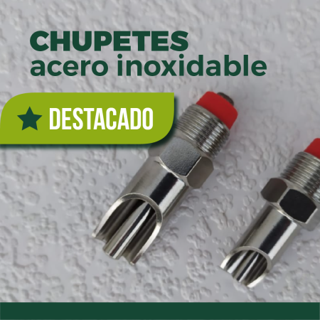 Chupetes de acero inoxidable